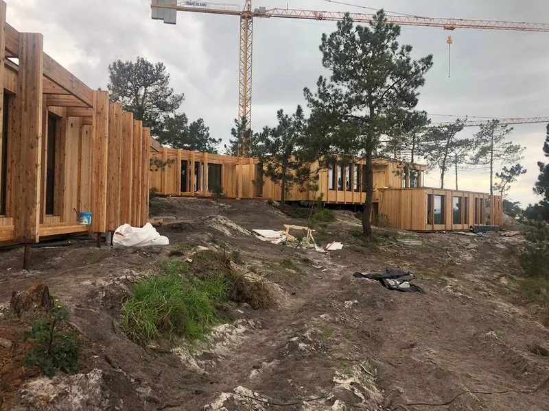 Budynek mieszkalny na fundamencie z pali śrubowych