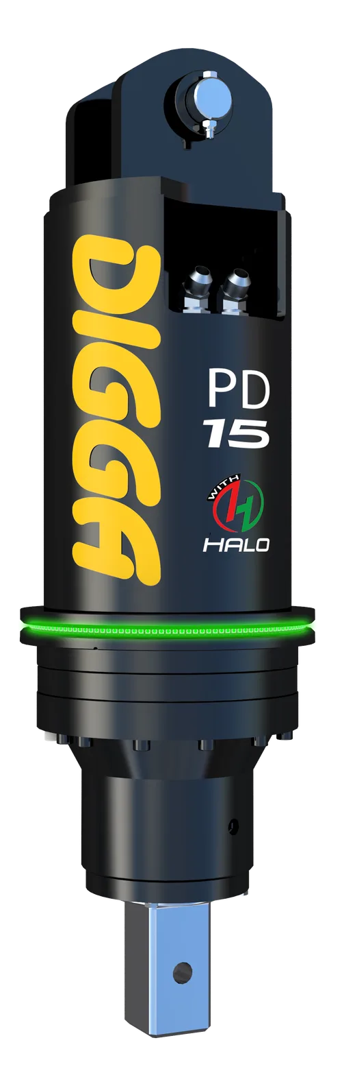 Głowica obrotowa Digga PDH15 z systemem monitorowania HALO