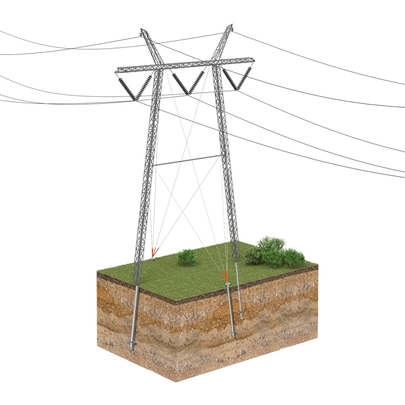 Linia energetyczna na palach śrubowych